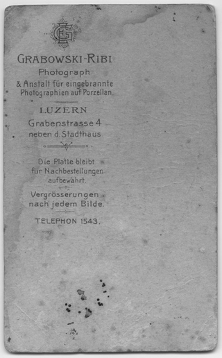 Ritratto di uomo, retro