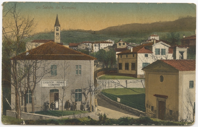 Cartolina dipinta di Comano