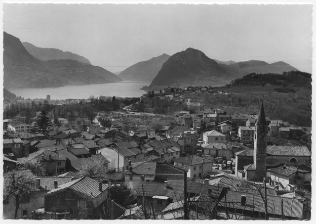 Veduta di Comano verso il Ceresio