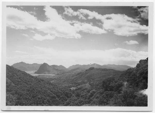 Veduta della valle del Cassarate da Lopagno