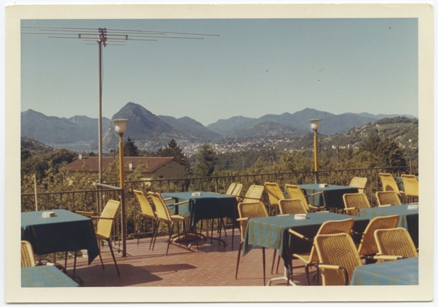 Terrazza dell'albergo Stazione a Dino