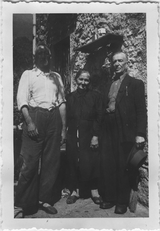 Angelo Gianini con la moglie Angiolina e Angelo, fratello di Angiolina