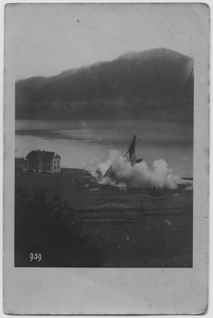 Demolizione della chiesa di Innerthal