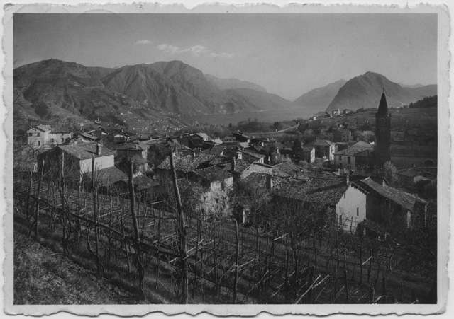 Veduta di Comano verso il Ceresio