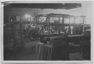 Interno di un'officina carrozzeria a Lucerna