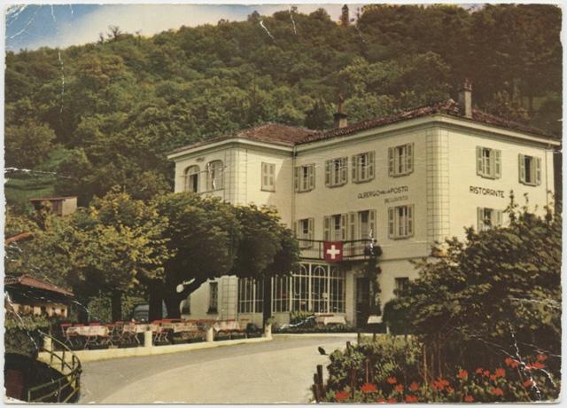 Cartolina dell'Hôtel de la Poste a Sonvico