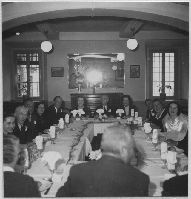 Banchetto di nozze al ristorante Storni in occasione del matrimonio di Magda Torrazza e Raoul Grandjean