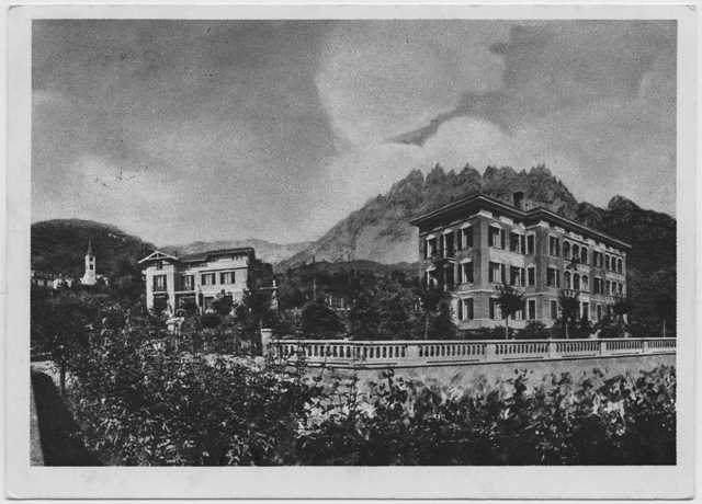 Cartolina di Sonvico con Villa Riposo