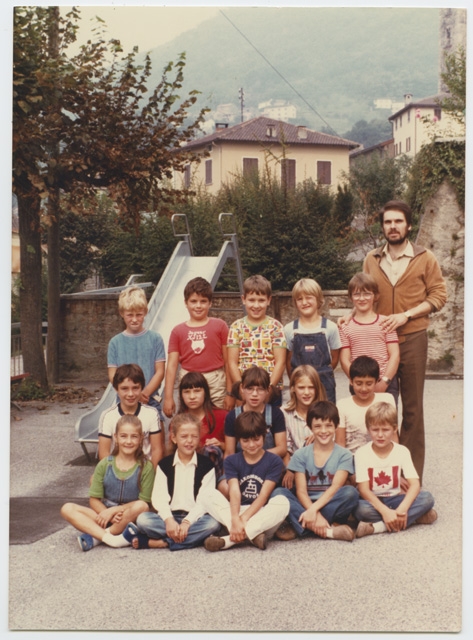 Alunni di Tesserete in posa ai Giardinetti