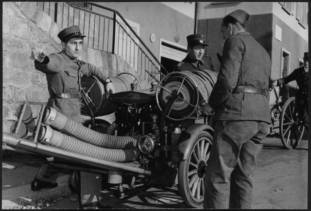 Esercitazione del Corpo Pompieri Capriasca a Tesserete