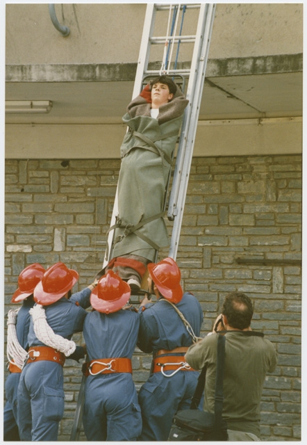 Esercitazione di soccorso del Corpo Pompieri Capriasca alla caserma di Tesserete