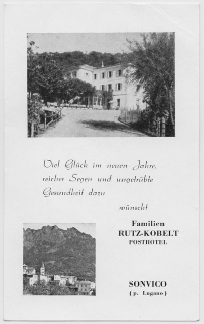 Brochure informativa Albergo della Posta a Sonvico