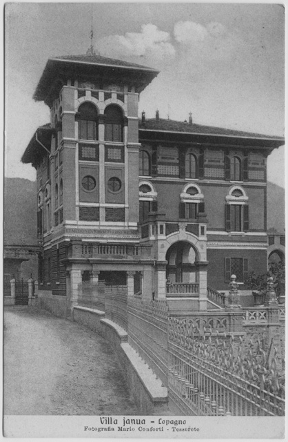 Cartolina di Villa Janua (Don Orione) a Lopagno