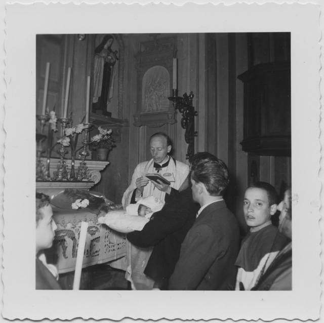 Battesimo a Sonvico con Don Primo Vaghetti