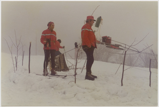 Monitori allo sci lift di Mogno