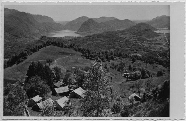 Monti di Condra e panorama sul lago di Lugano