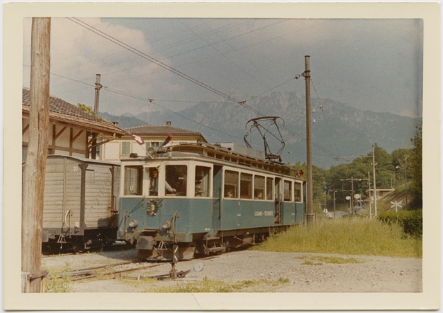 Partenza dell'ultima corsa del tram della linea Lugano-Tesserete