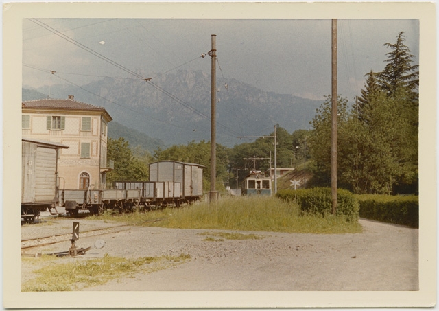 Partenza da Tesserete dell'ultima corsa del tram della linea Lugano-Tesserete