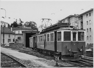 Ferrovia Lugano-Tesserete alla stazione di Lugano
