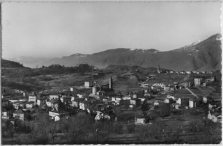 Cartolina di Tesserete con Sala Capriasca viste da Campestro