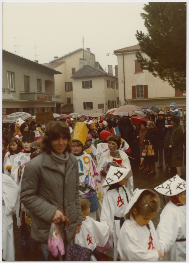 Corteo dei bambini al carnevale di Tesserete