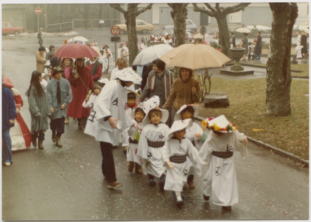 Corteo dei bambini al carnevale di Tesserete