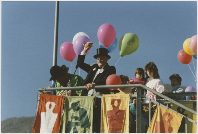 Or Penagìn e il ministro Porta Penagia al carnevale di Tesserete