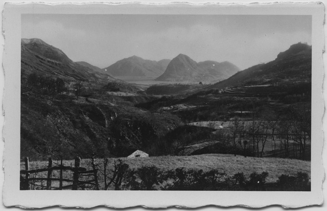 Veduta di Sarone e Lugaggia da Cagiallo