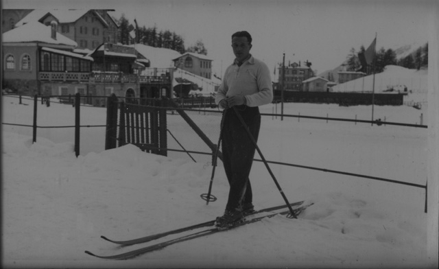 Ernesto Vanini sciatore a St. Moritz