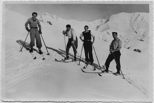 Sciatori al Monte Bar