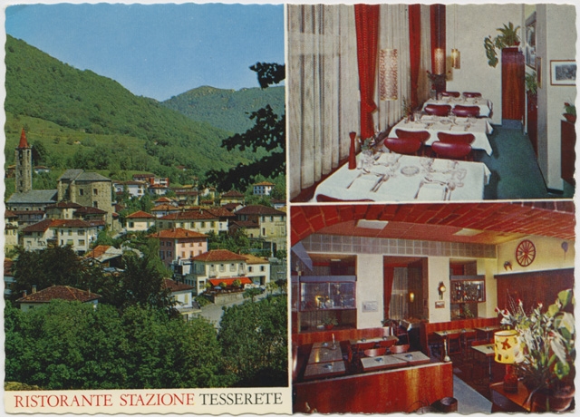 Cartolina del ristorante Stazione a Tesserete