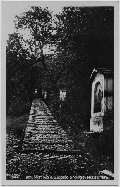 Veduta della Via Crucis di Bigorio