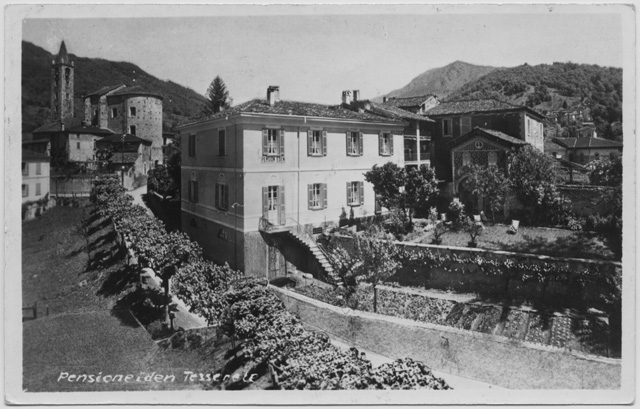 Cartolina della Pensione Eden a Tesserete