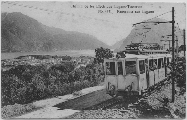 Cartolina della ferrovia Lugano-Tesserete