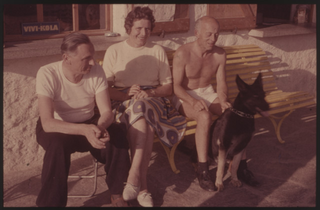 Olga e Curt Meyer alla reception del campeggio Parco al Sole