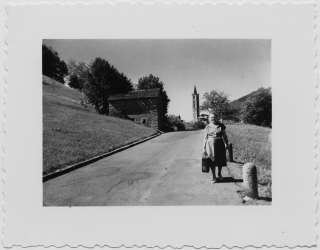 Emma Morosoli sulla strada tra Tesserete e Sala Capriasca