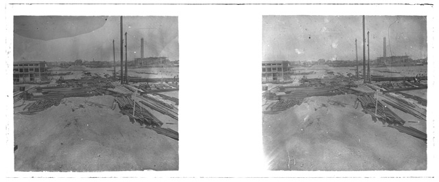 Veduta di cantiere edile in Egitto