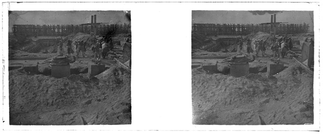 Veduta di cantiere edile in Egitto