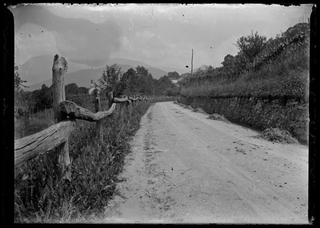 Veduta di una strada a Davesco