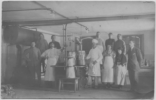 Personale di cucina in posa