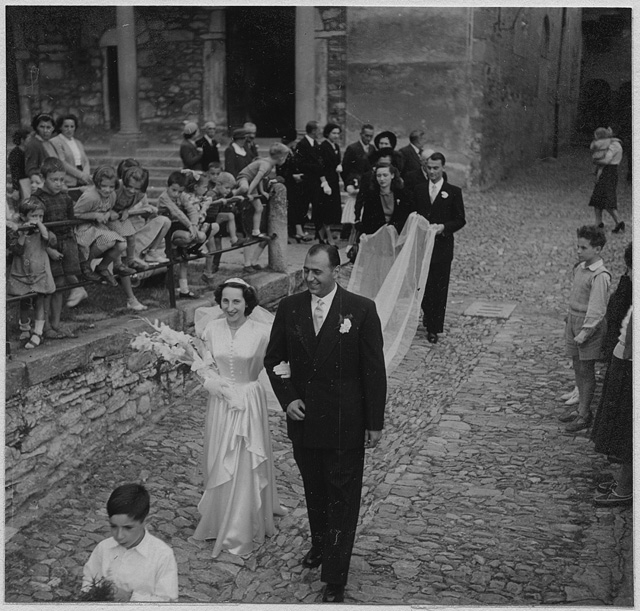 Matrimonio di Magda Torrazza e Raoul Grandjean a Tesserete