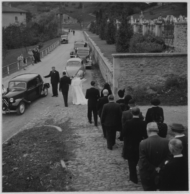 Matrimonio di Magda Torrazza e Raoul Grandjean a Tesserete