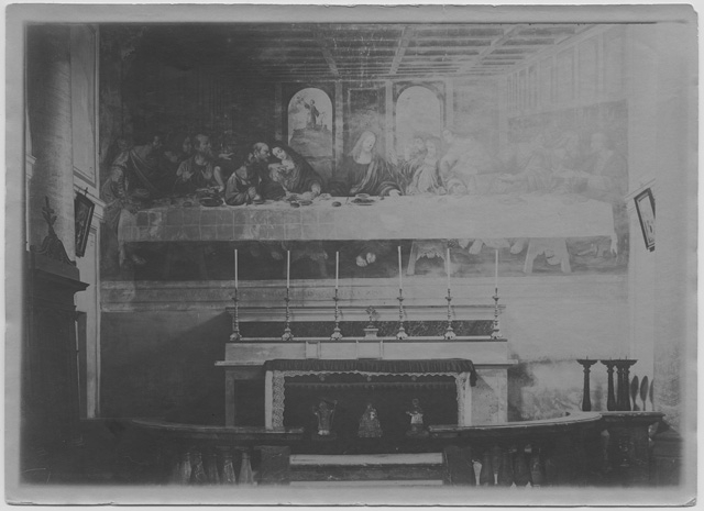 Altare affrescato della chiesa di Sant'Ambrogio a Ponte Capriasca