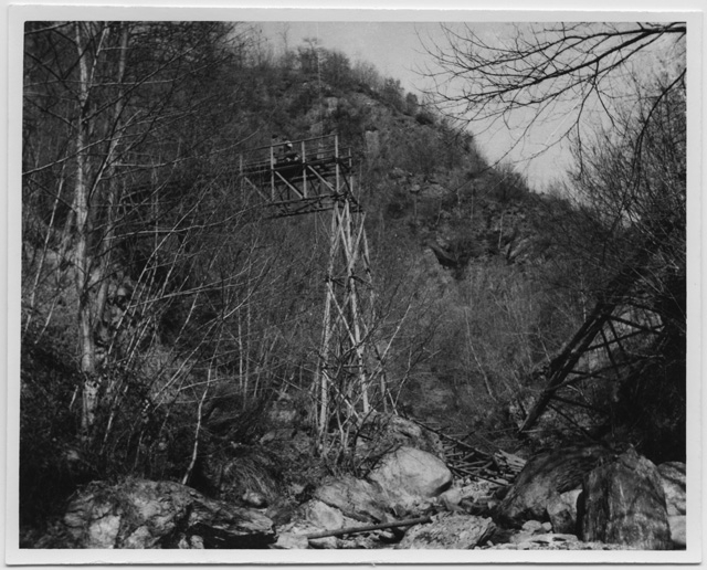 Veduta del ponte di Spada diroccato