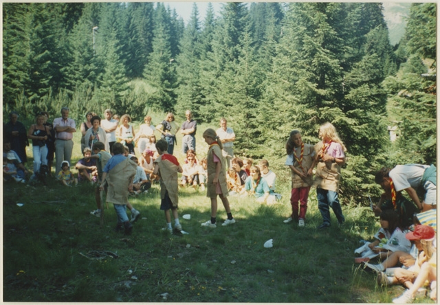 Giornata dei genitori al campo estivo del gruppo Scout a San Bernardino
