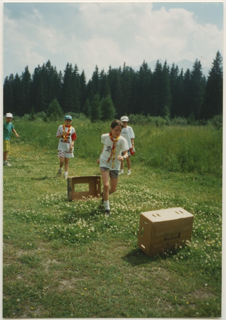 Corsa ad ostacoli al campo estivo del gruppo Scout a San Bernardino