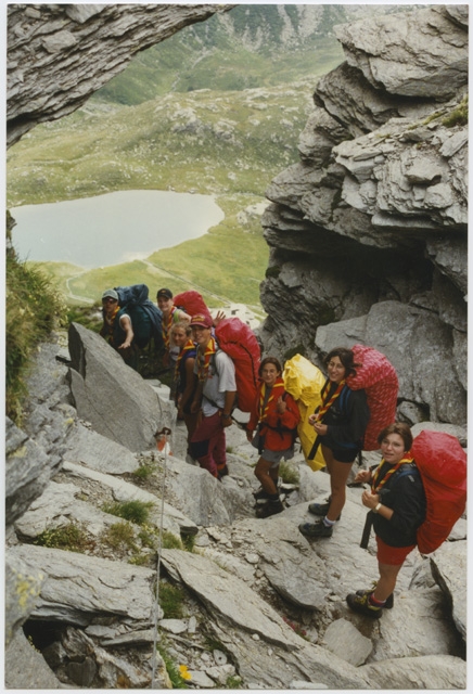 Gruppo Pionieri in ascesa verso la vetta del Pizzo Stella