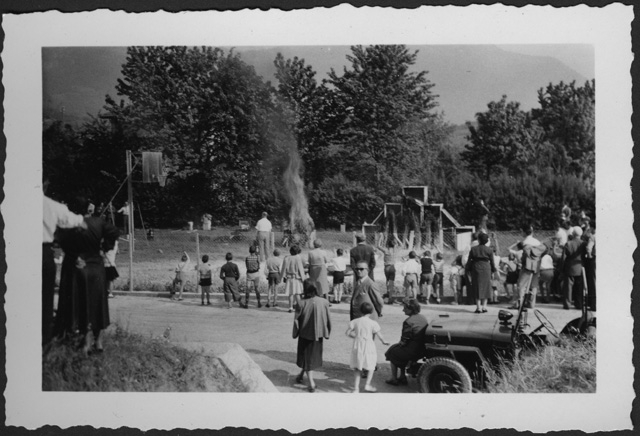 Esercitazione dei pompieri di Tesserete