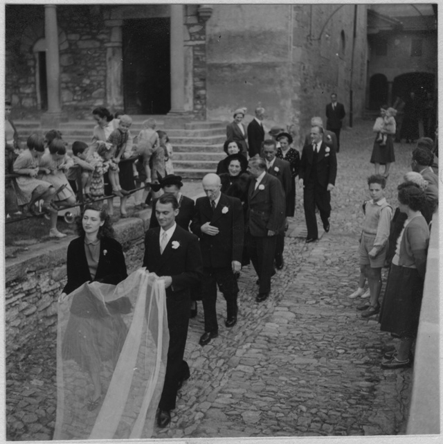 Matrimonio di Magda Torrazza e Raoul Grandjean alla chiesa di S. Stefano a Tesserete