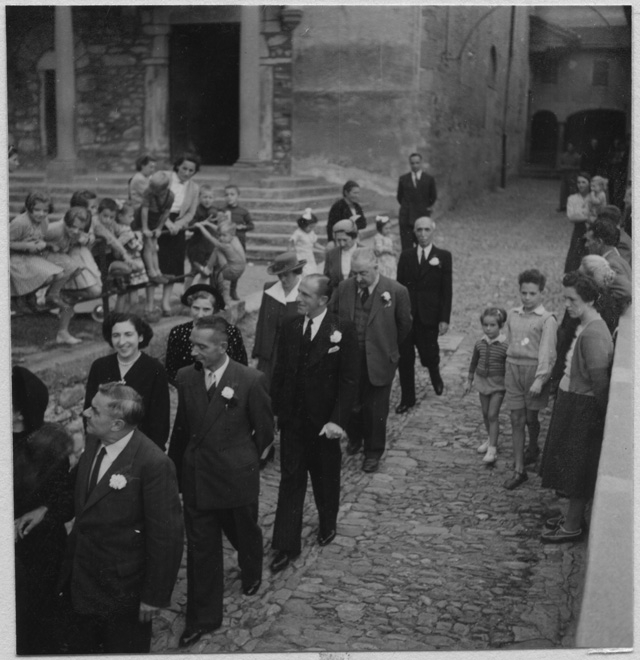 Matrimonio di Magda Torrazza e Raoul Grandjean alla chiesa di S. Stefano a Tesserete